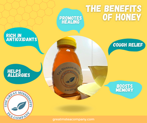 The BENEFITS of farm fresh honey.