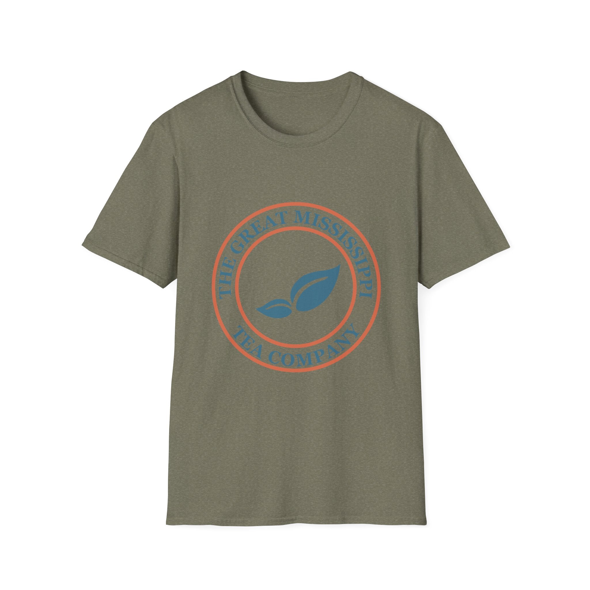 The Great Mississippi Tea Company Unisex Softstyle T-Shirt, Tea Lover Gift, Casual Wear, Unique Tea Merchandise, Eco-Friendly Shirt