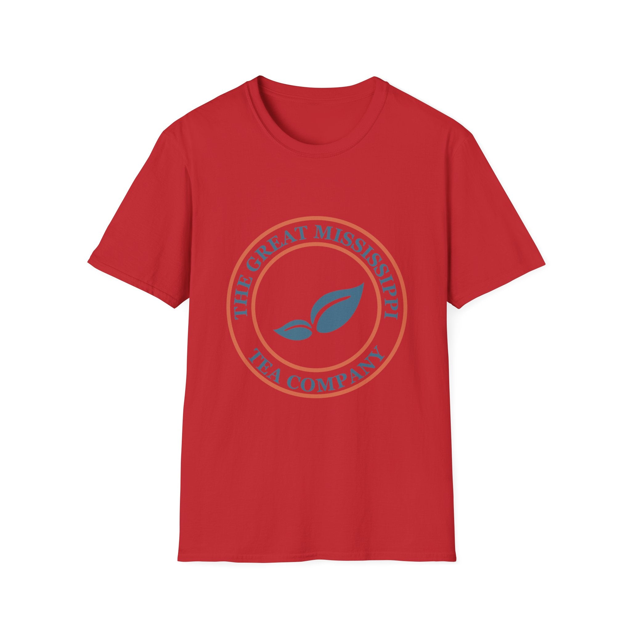 The Great Mississippi Tea Company Unisex Softstyle T-Shirt, Tea Lover Gift, Casual Wear, Unique Tea Merchandise, Eco-Friendly Shirt
