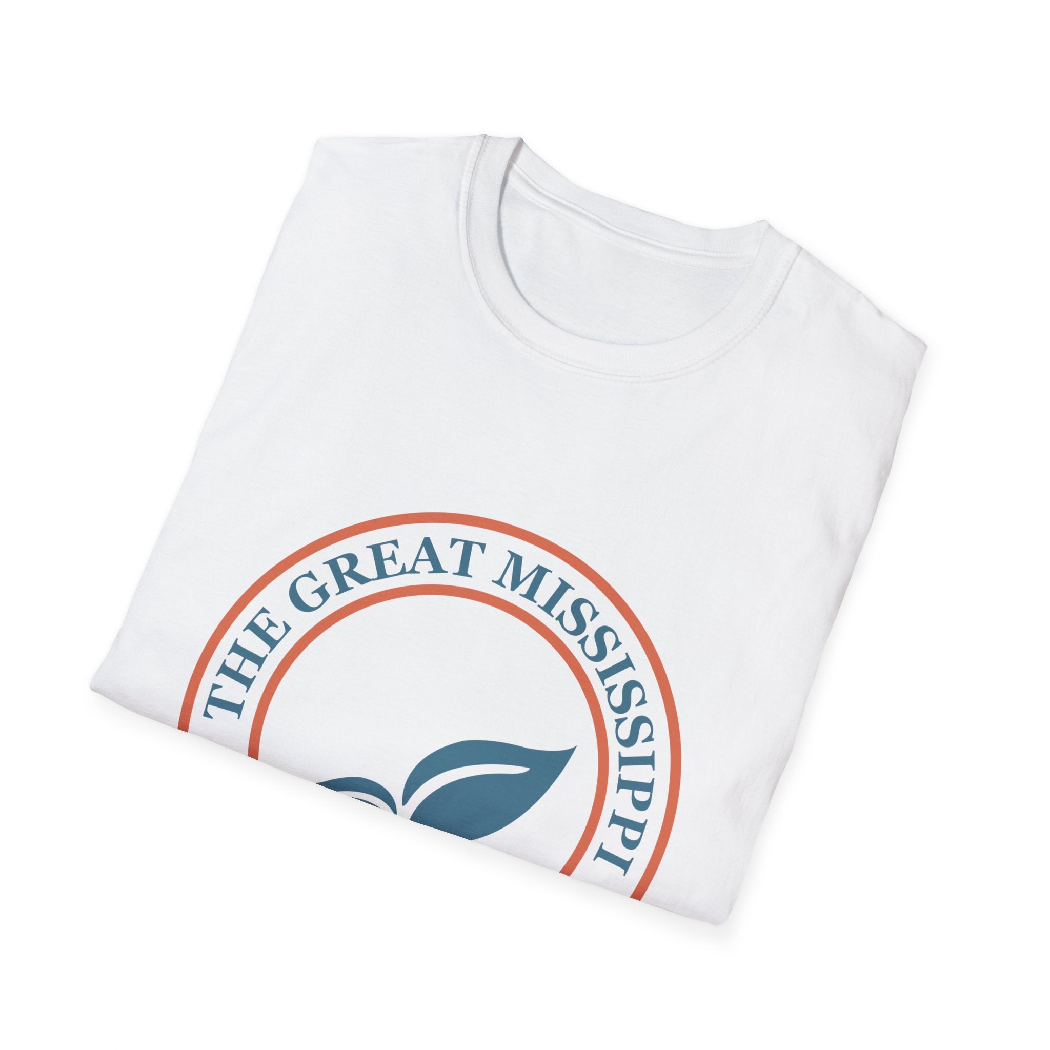 The Great Mississippi Tea Company Unisex Softstyle T-Shirt, Tea Lover Gift, Casual Wear, Unique Tea Merchandise, Eco-Friendly Shirt