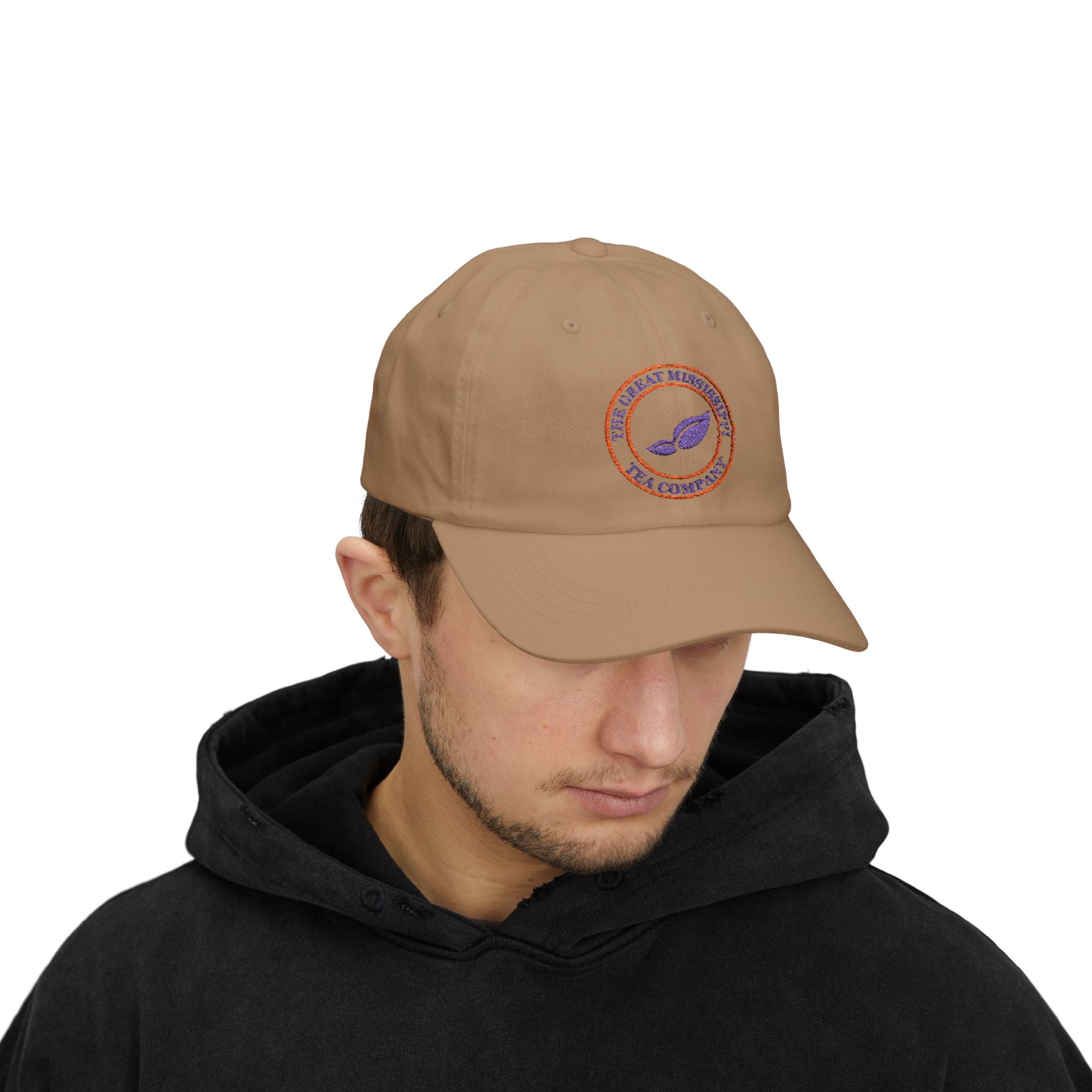 Classic Dad Cap with Embroidered Tea Company Logo | Perfect Gift for Father's Day, Casual Style, Outdoor Activities, Gardening, Relaxed Look