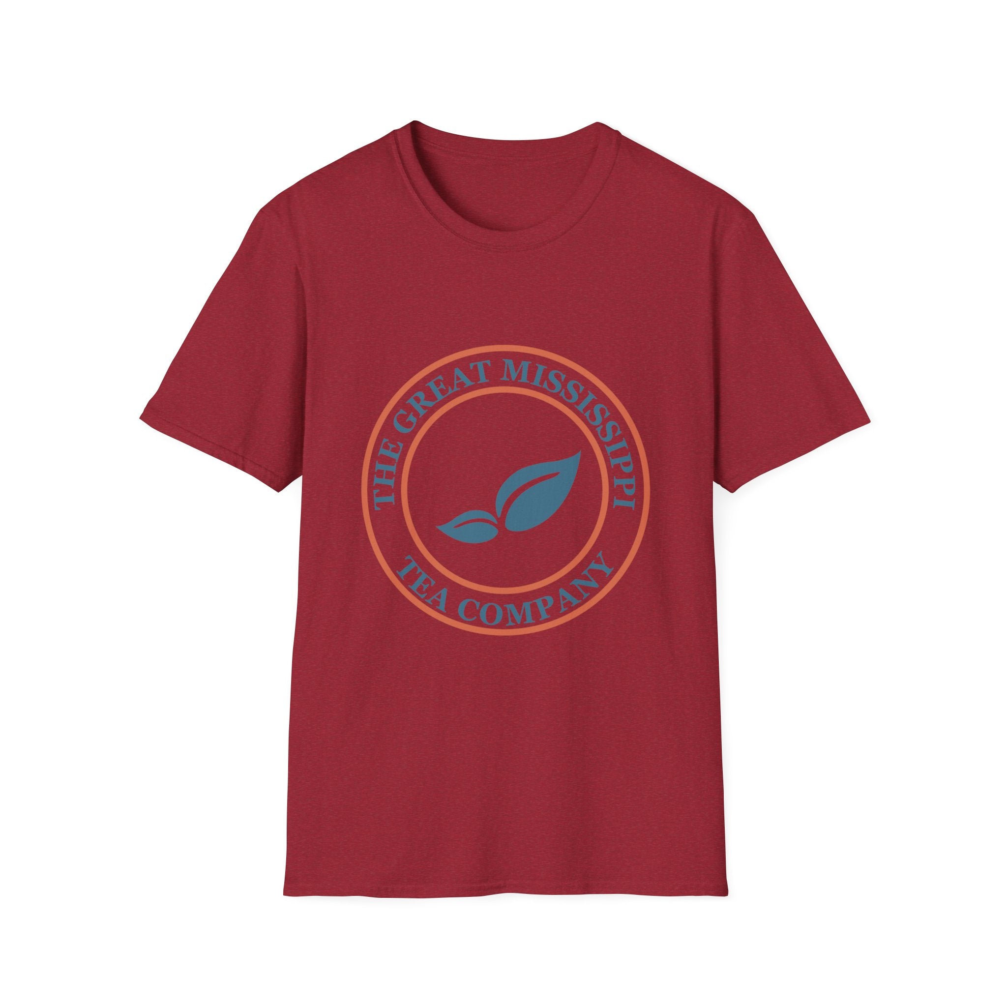 The Great Mississippi Tea Company Unisex Softstyle T-Shirt, Tea Lover Gift, Casual Wear, Unique Tea Merchandise, Eco-Friendly Shirt