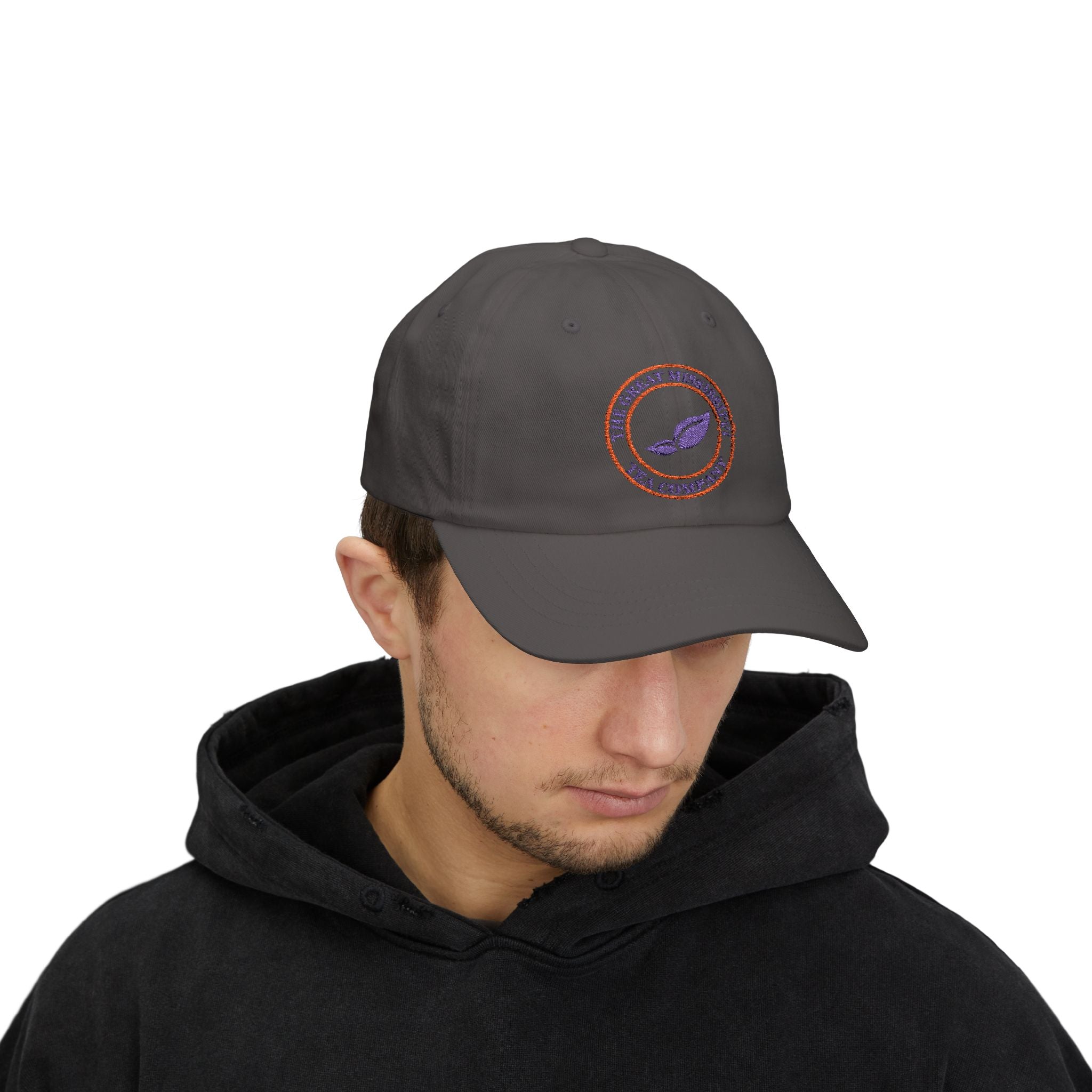 Classic Dad Cap with Embroidered Tea Company Logo | Perfect Gift for Father's Day, Casual Style, Outdoor Activities, Gardening, Relaxed Look