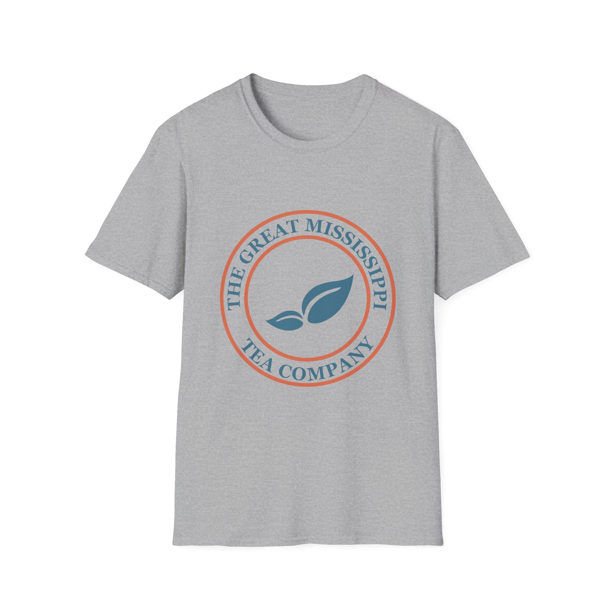 The Great Mississippi Tea Company Unisex Softstyle T-Shirt, Tea Lover Gift, Casual Wear, Unique Tea Merchandise, Eco-Friendly Shirt