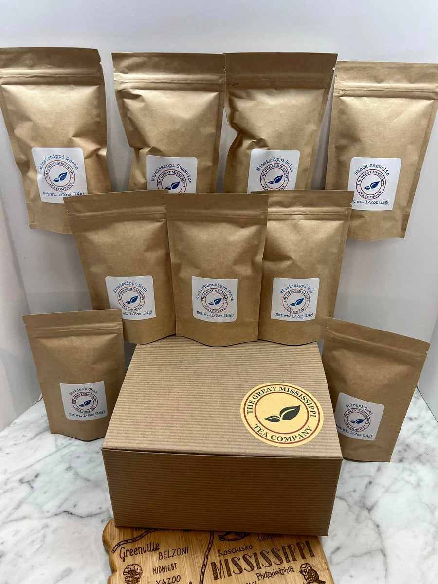 9 sample sized packets of our most popular US grown teas – The Great ...