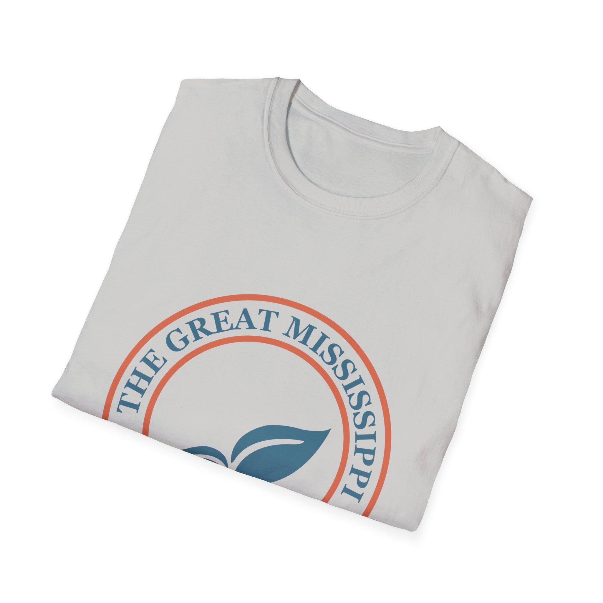 The Great Mississippi Tea Company Unisex Softstyle T-Shirt, Tea Lover Gift, Casual Wear, Unique Tea Merchandise, Eco-Friendly Shirt