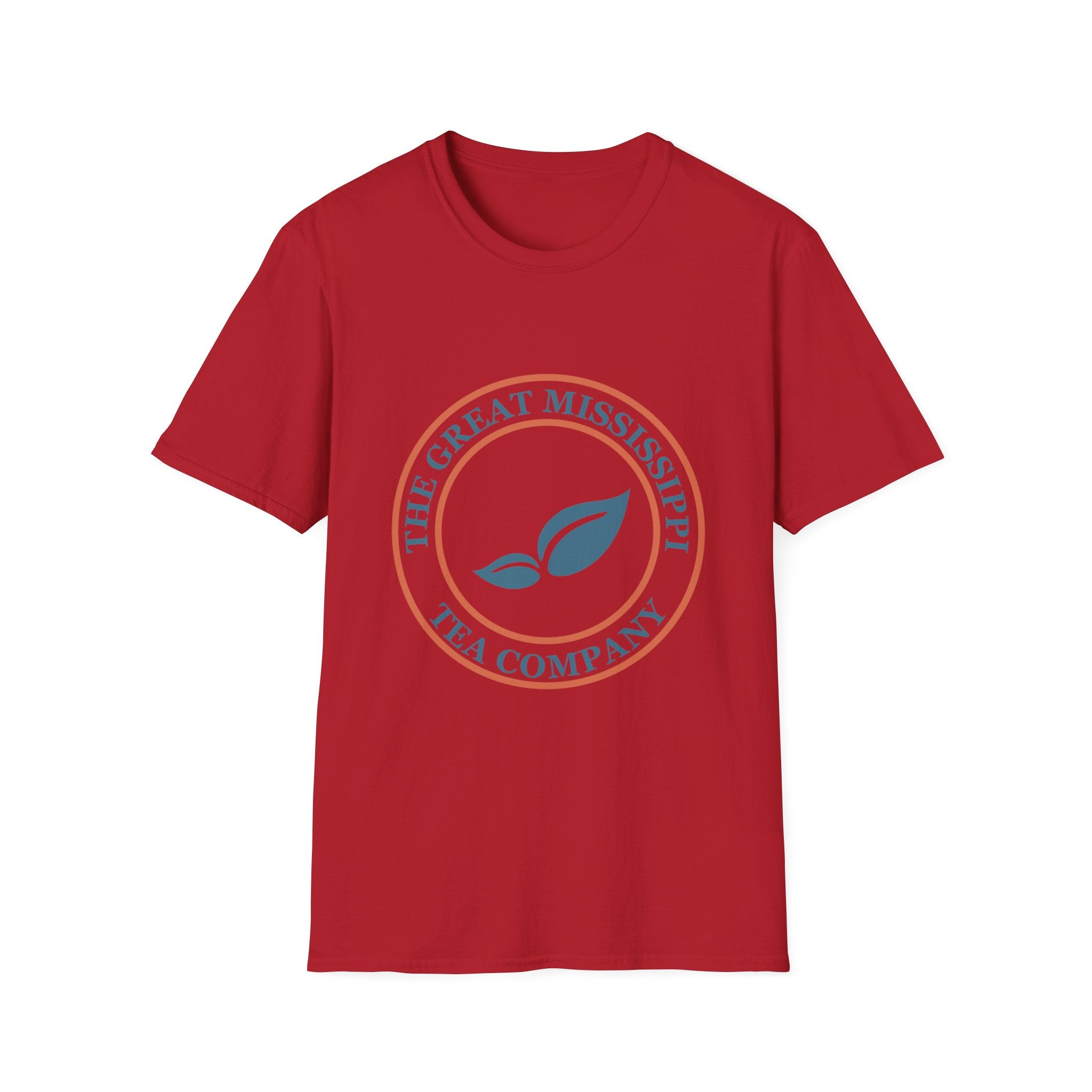 The Great Mississippi Tea Company Unisex Softstyle T-Shirt, Tea Lover Gift, Casual Wear, Unique Tea Merchandise, Eco-Friendly Shirt