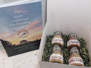 4 Tea Rub Box with The Great Mississippi Tea Company Cookbook